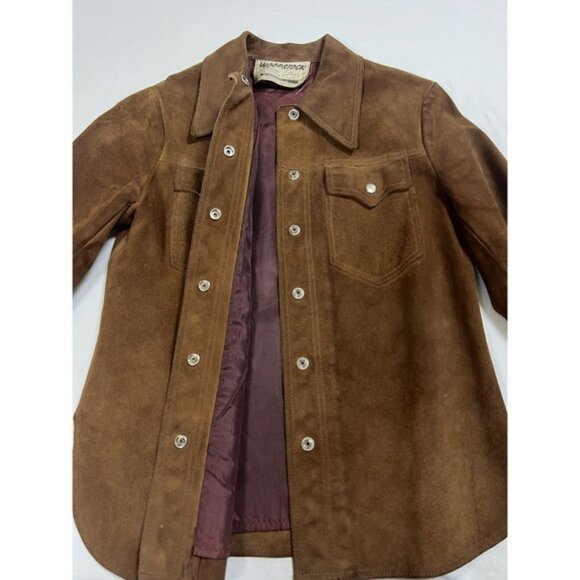Vintage‎ Suede Jacket Woodstock California 70s Leather | Brown | Women's Small - Picture 8 of 16
